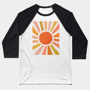 Summer sun, Mid century art print Baseball T-Shirt